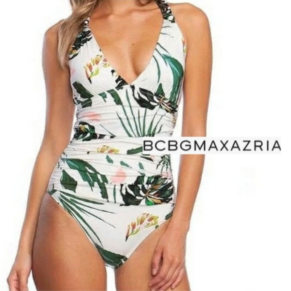 BCBGMaxAzria Other - BCBG MAX AZARIA Tropical print Swim Bathing suit designer